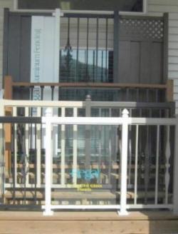 Various types of rails and fencing